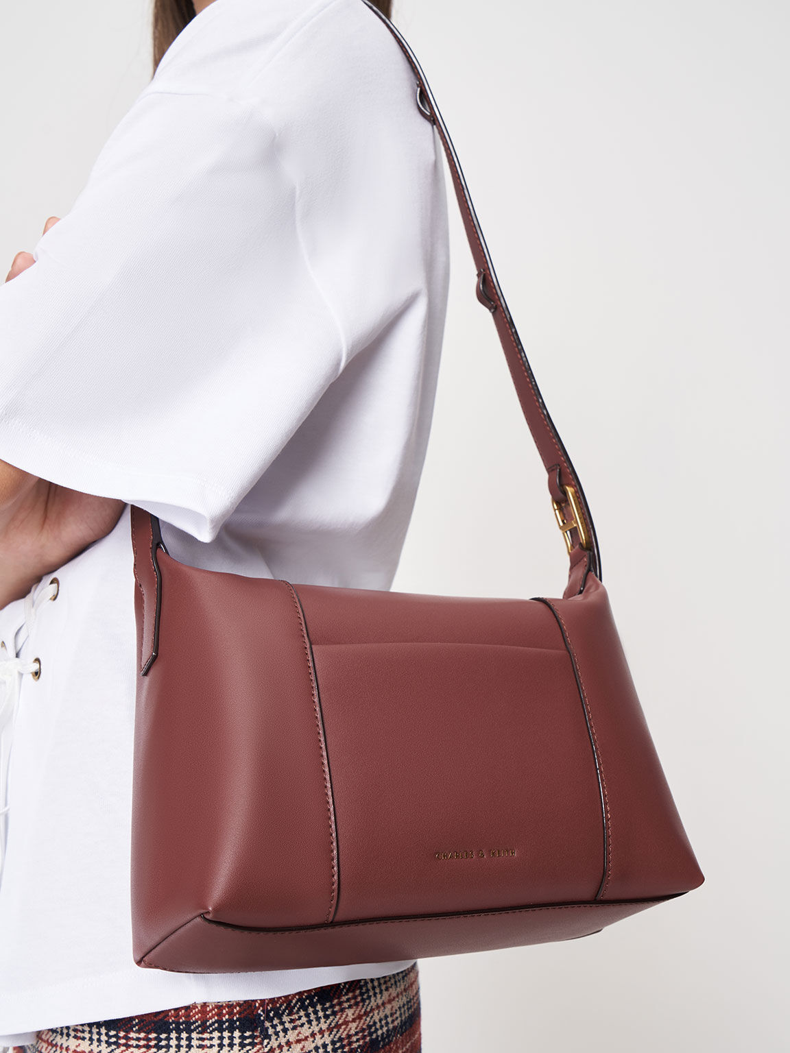 Lorain Shoulder Bag, Chocolate, hi-res