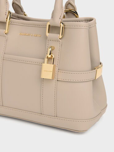 Mini Scottie Tote Bag, Taupe, hi-res