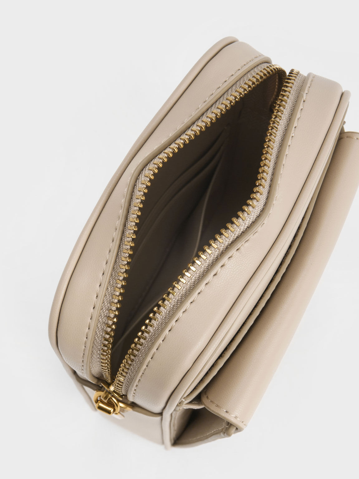 Bonnie Padded Phone Pouch, Beige, hi-res