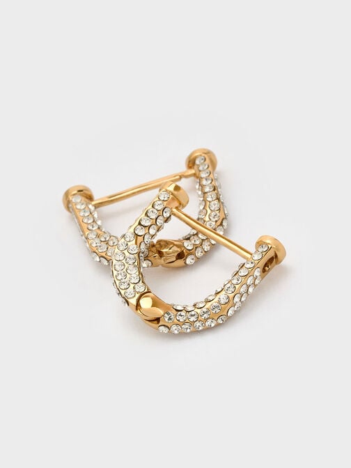 Gabine 施華洛世奇®耳環, 金色, hi-res