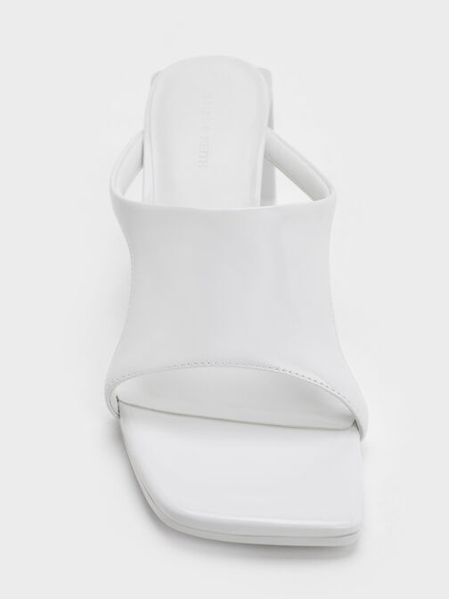 Xeli 鏤空楔型拖鞋, 白色, hi-res