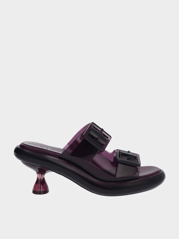Madison 果凍雙釦帶拖鞋, 紫色, hi-res