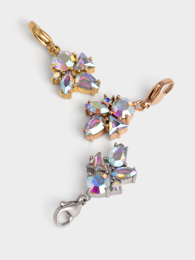 Gem-Embellished Charm, Rose Gold, hi-res