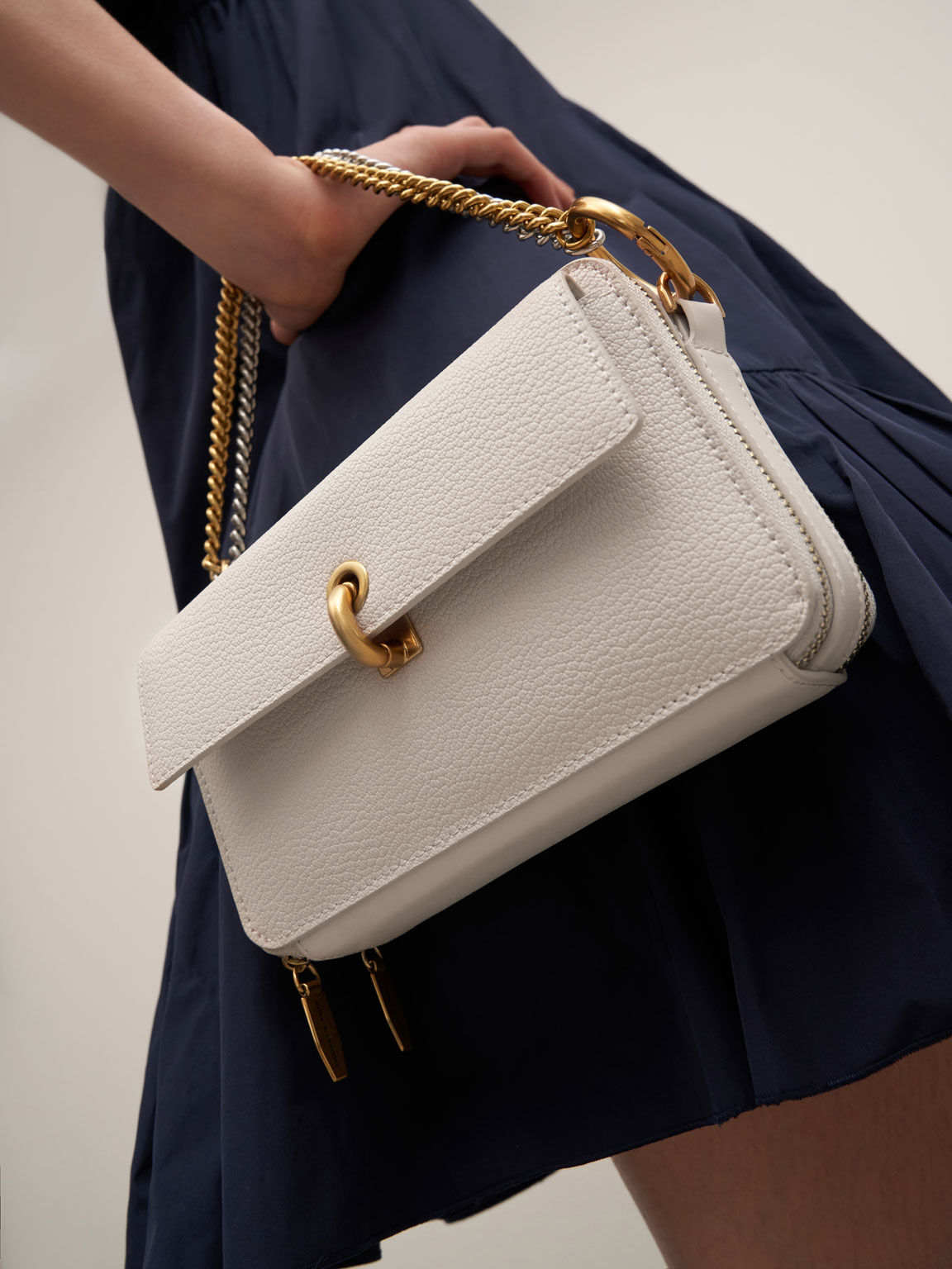 Charles and keith structured crossbody bag clearance
