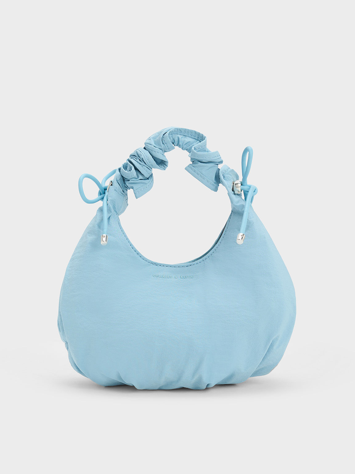 Blue outlet ruched bag
