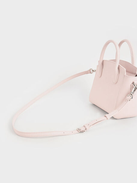 Harper Structured Top Handle Bag, Light Pink, hi-res