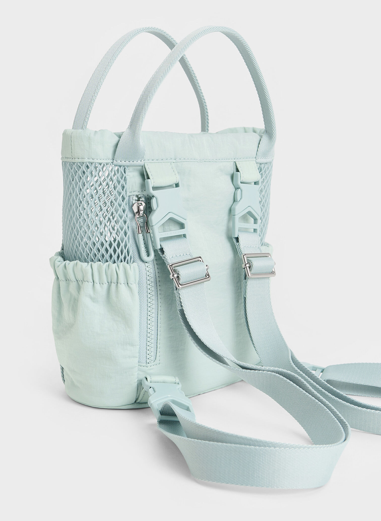 Terra Mesh & Nylon Multi-Way Bag, Sage Green, hi-res