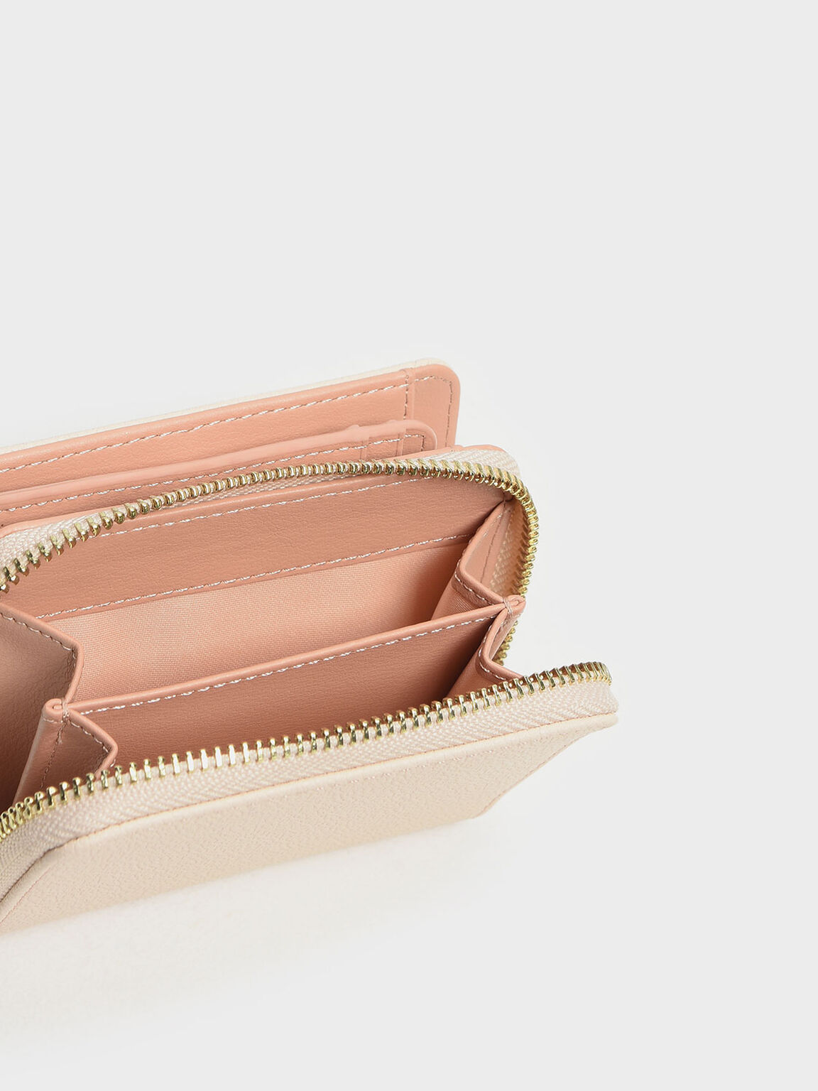 Classic Zip Mini Wallet, Light Pink, hi-res