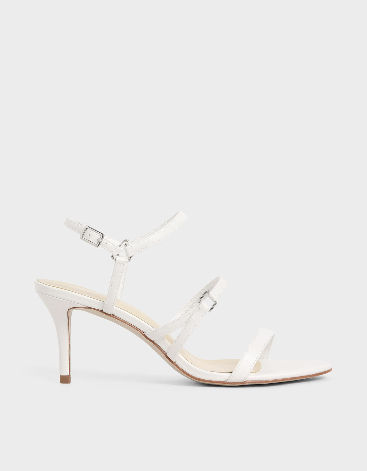 stiletto heels white