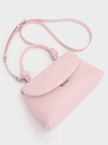 Sac à dos modulable à poignée nouée Sammie, Cotton Candy Pink, hi-res