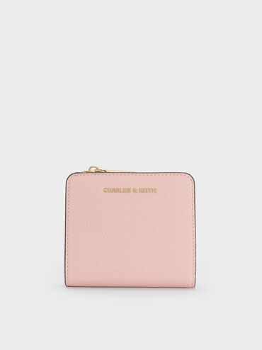 Portefeuille Keely &agrave; fermeture &eacute;clair sup&eacute;rieure, petit mod&egrave;le, Rose clair, hi-res