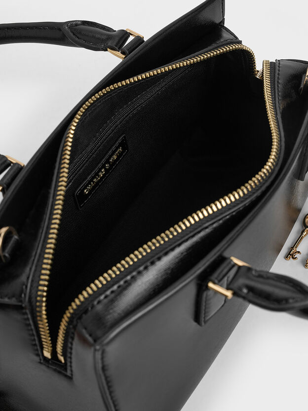 Mini bolso tote Kerry, Negro, hi-res