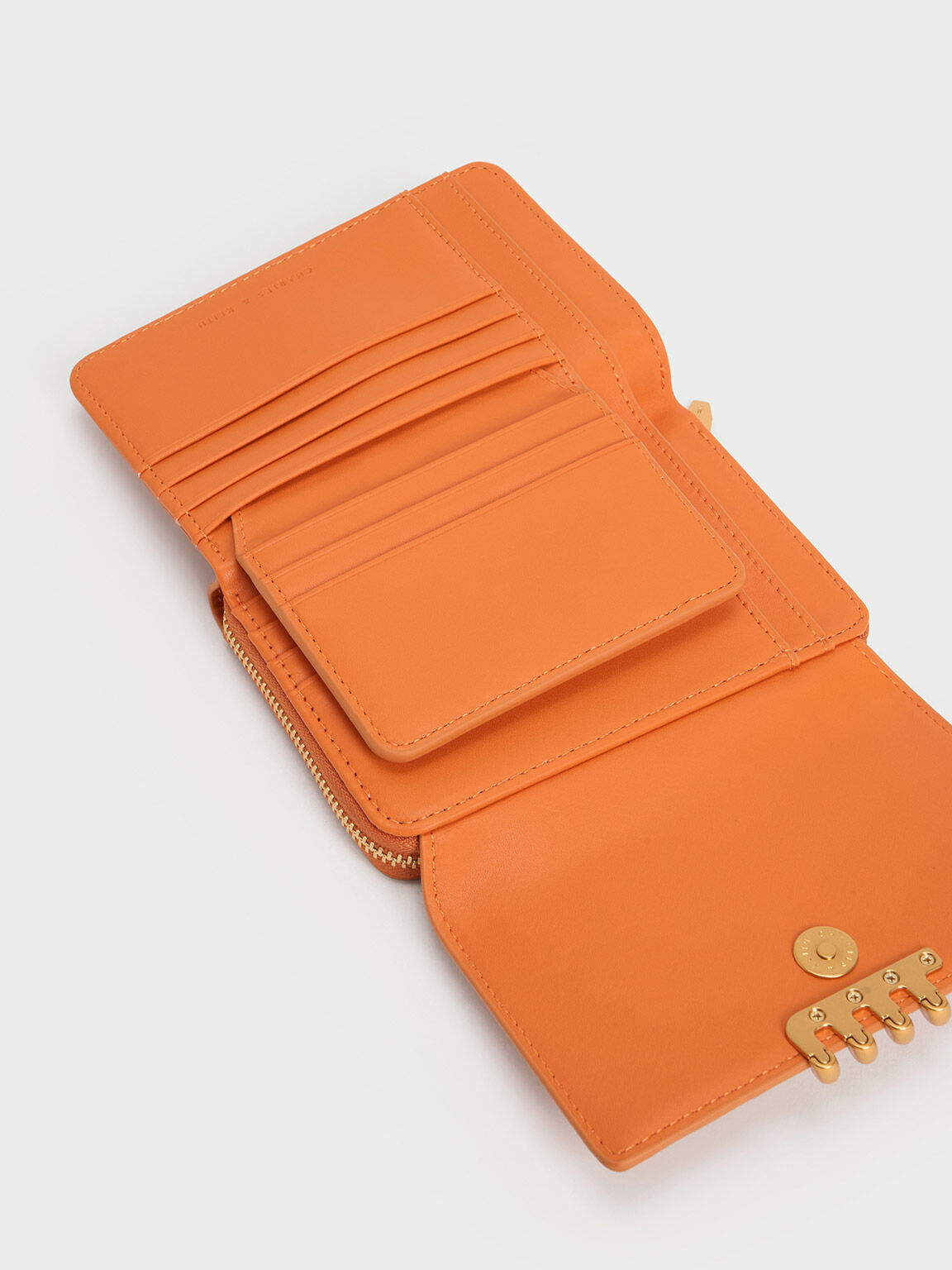 Osiris Metallic Accent Wallet, Orange, hi-res