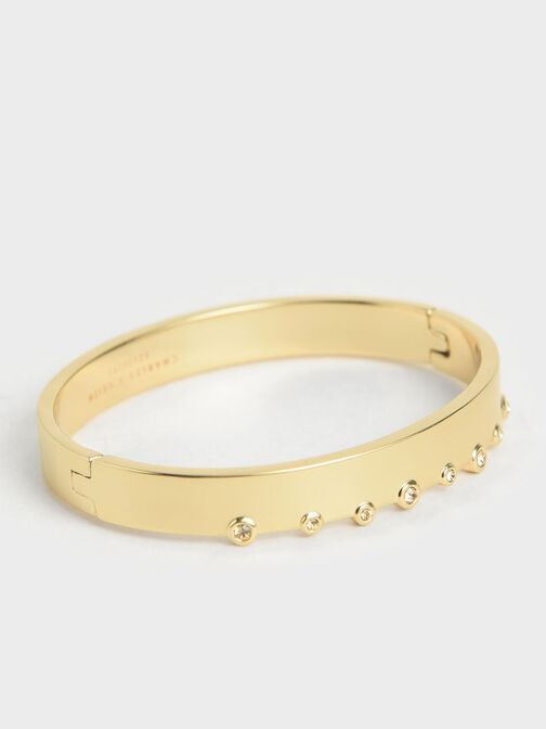 施華洛世奇®水晶鑲嵌手環, 金色, hi-res