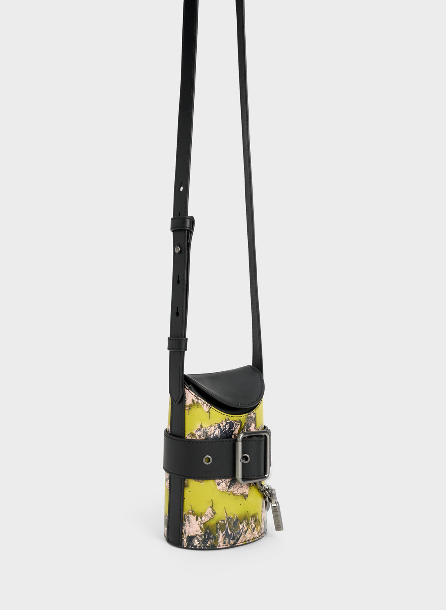 Jules Leather Belted Bucket Bag, Multi, hi-res