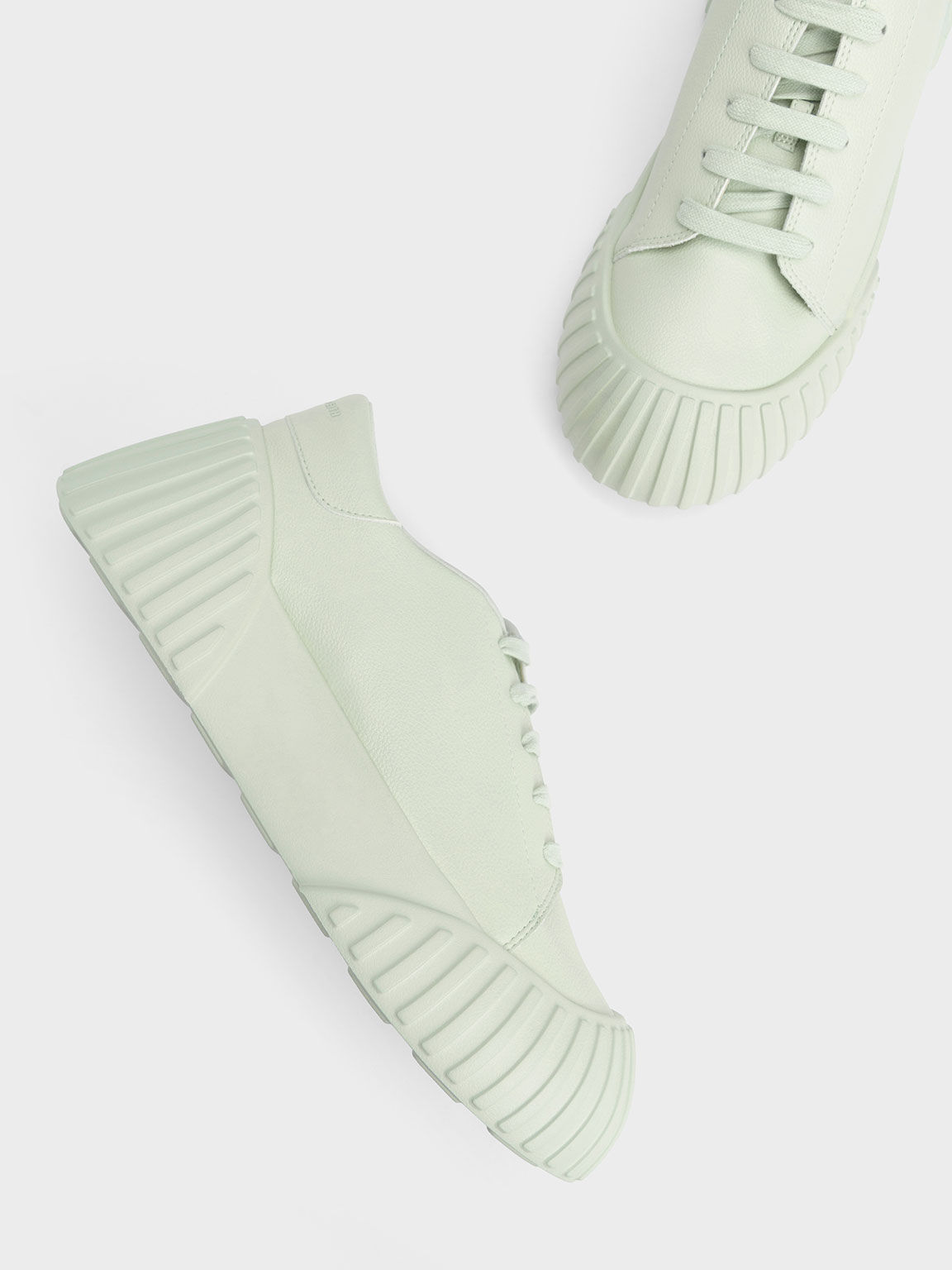 Adrian Chunky Sole Sneakers, Light Green, hi-res