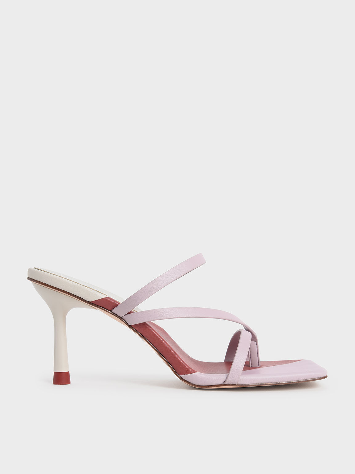 Strappy Toe Ring Sandals, Lilac, hi-res