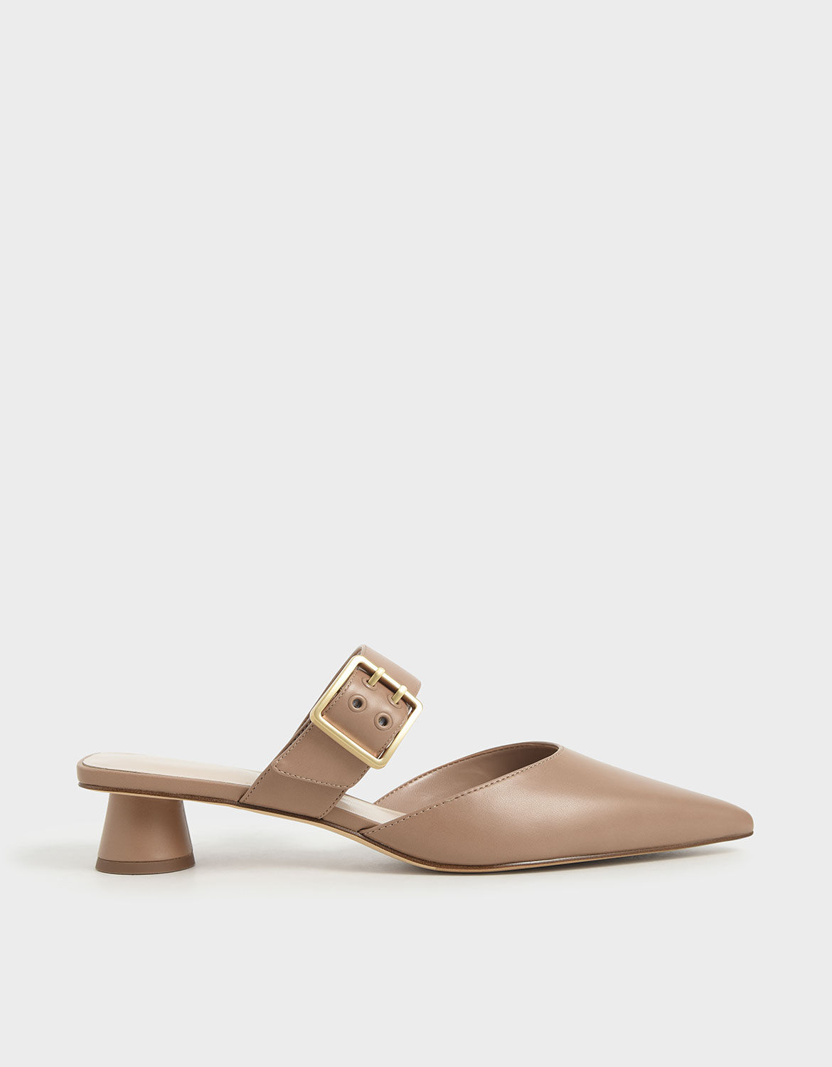 Camel buckle mule Outlet
