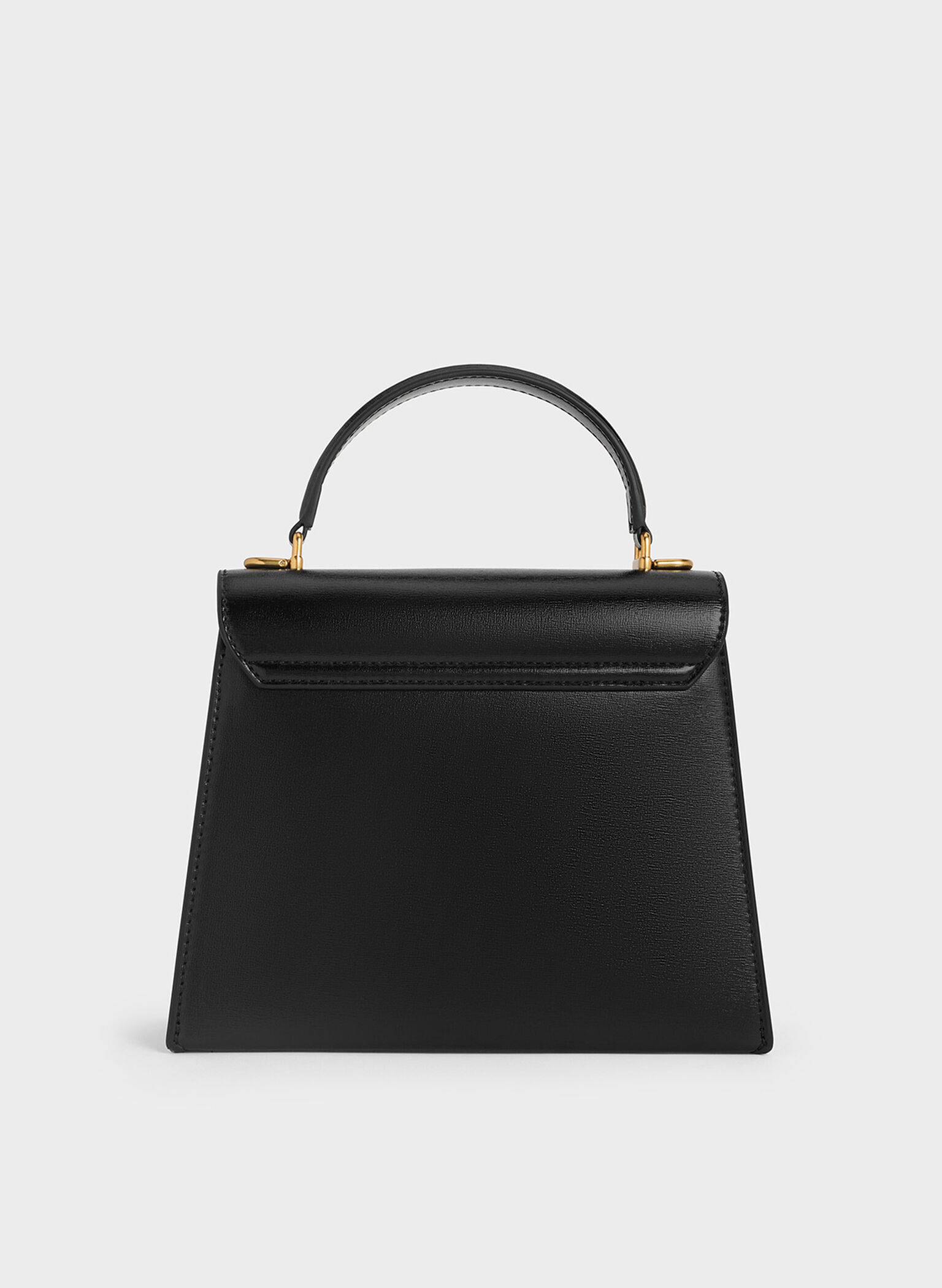 Samantha Envelope Top Handle Bag, Black, hi-res