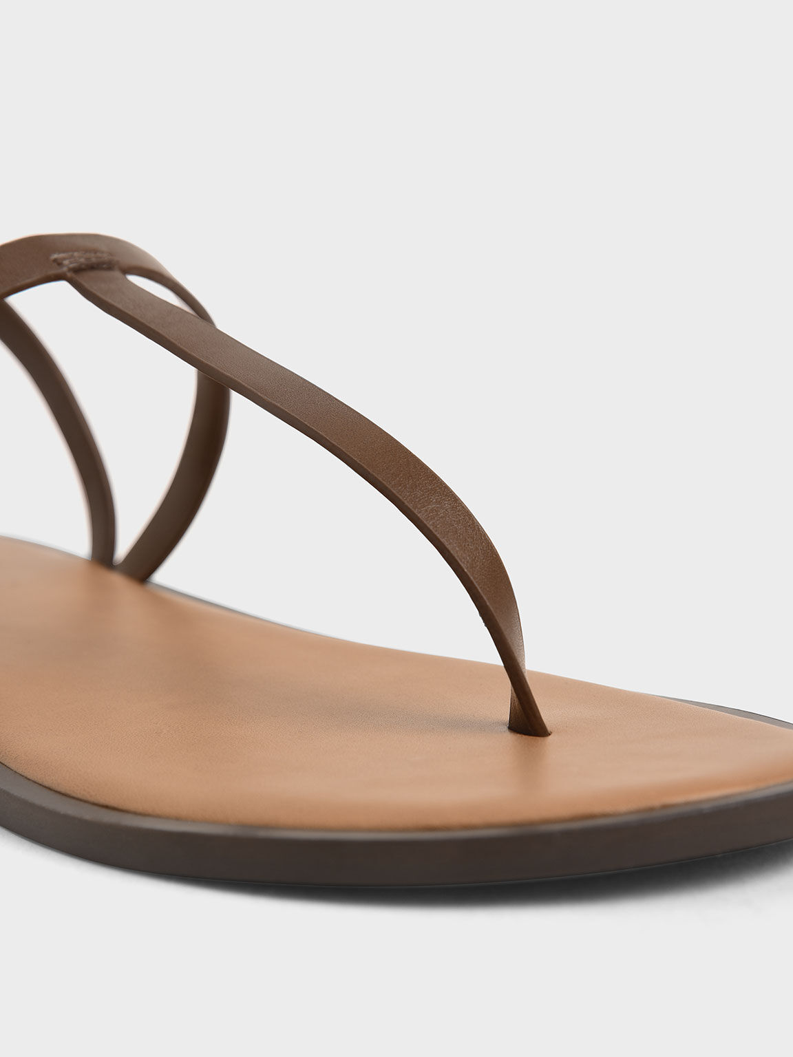 T-Bar Slingback Sandals, Brown, hi-res