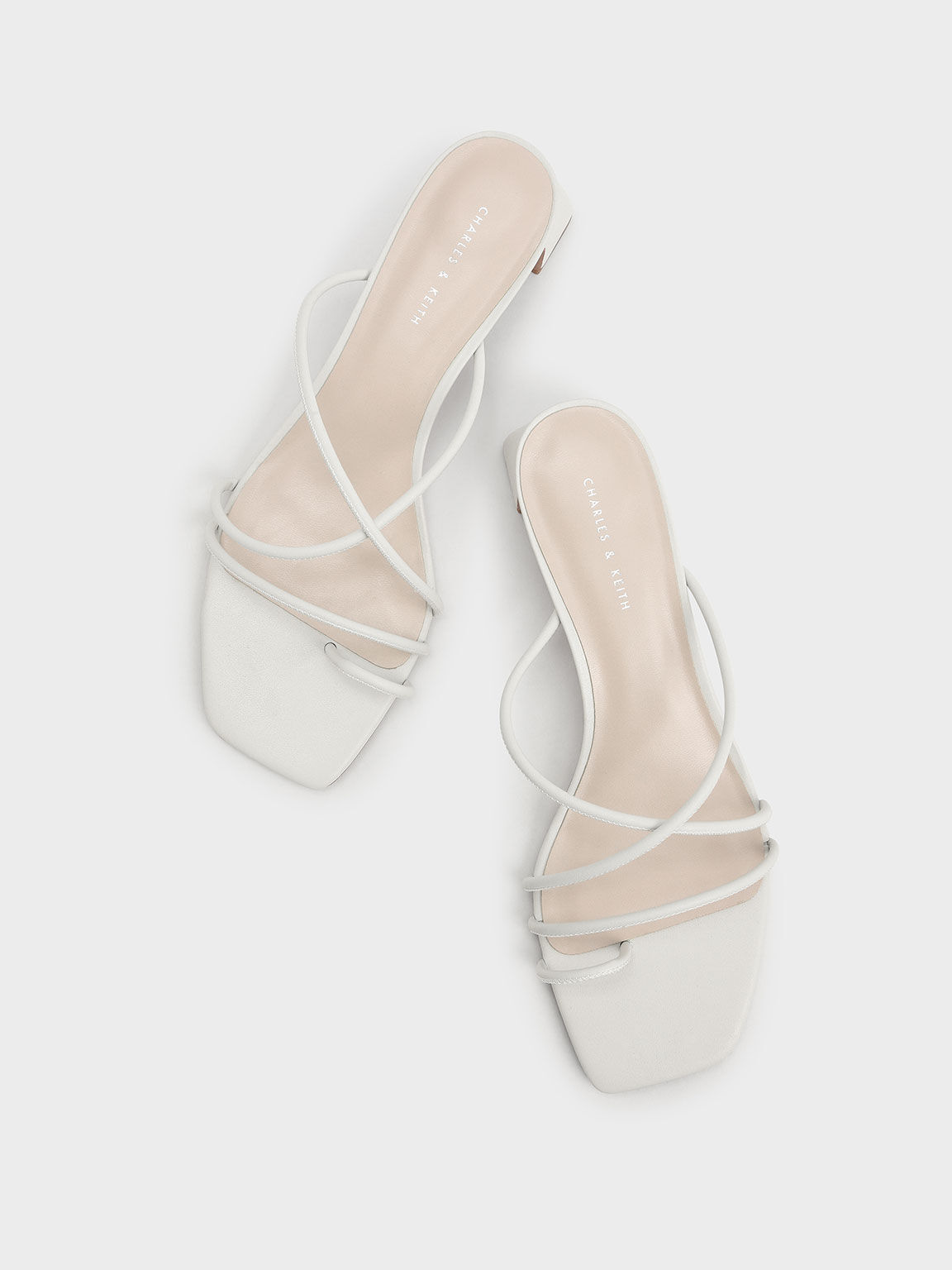 White Block heel mule Heel Sandals - Selling Fast at Pantaloons.com