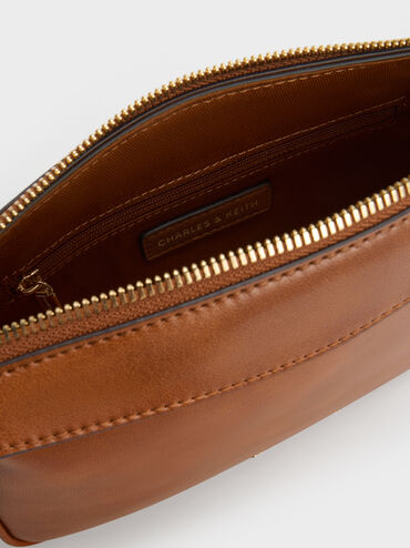 Mini Haylen Braided-Charm Shoulder Bag, Distressed Tan, hi-res