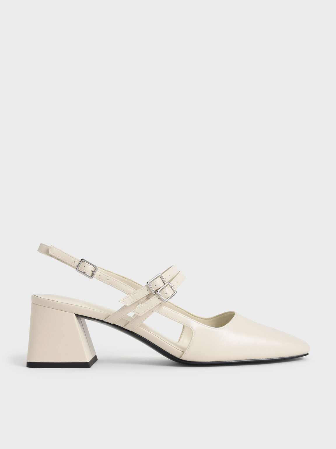 Double Strap Slingback Mary Janes, Chalk, hi-res