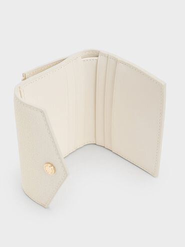 Cartera Marlowe tipo sobre corto, Crema, hi-res