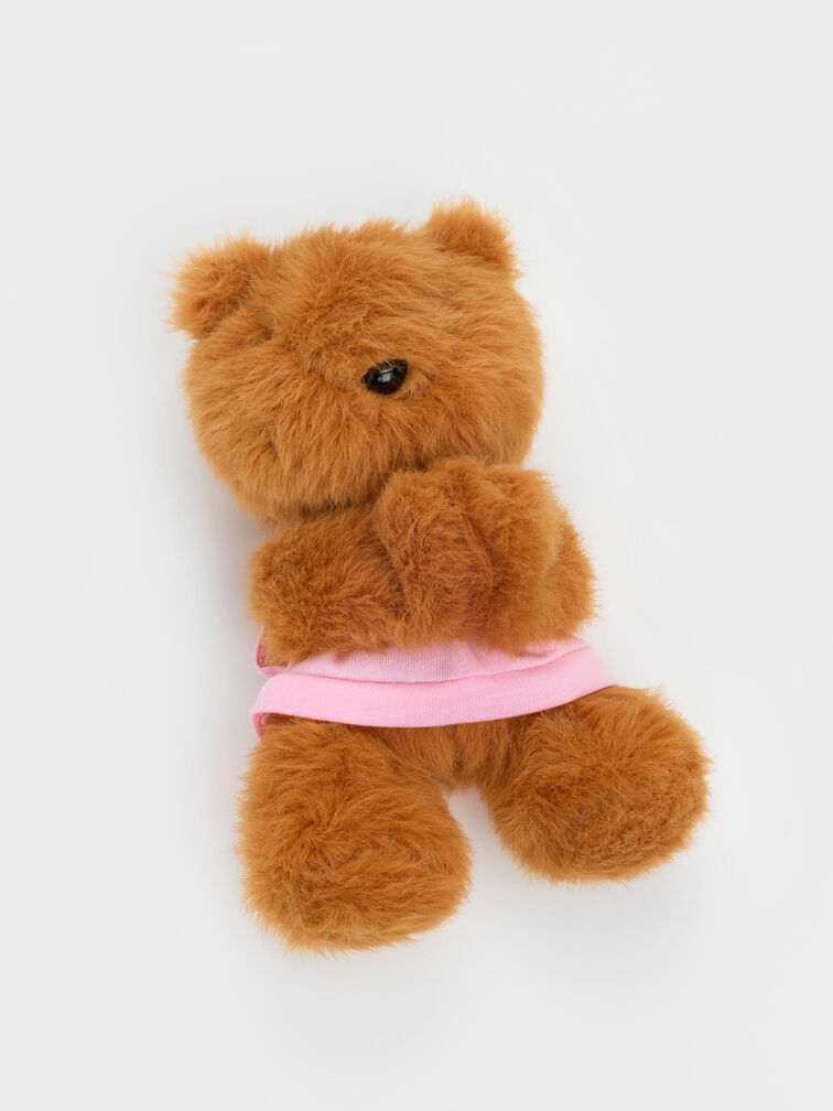 Colgante de osito Dodie con camisa rosa, Multicolor, hi-res