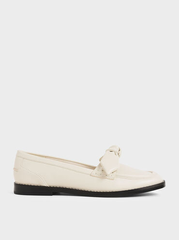 Bow Loafers, Cream, hi-res