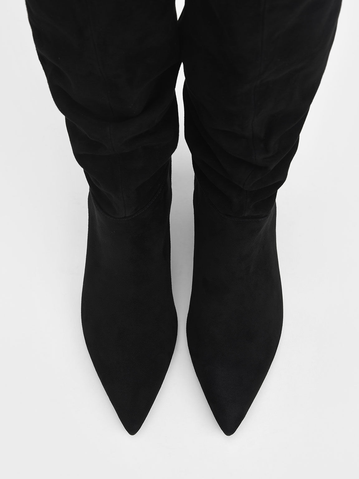 Knee-High Boots (Kid Suede), Black, hi-res