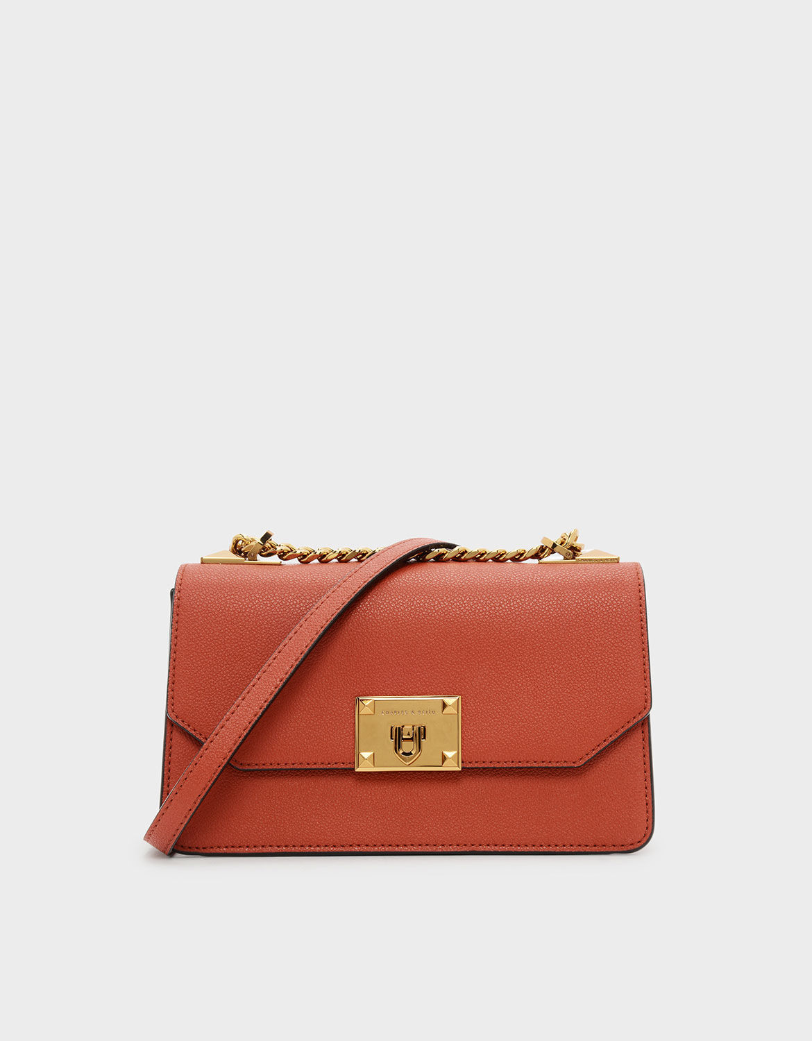 charles & keith classic front flap crossbody bag