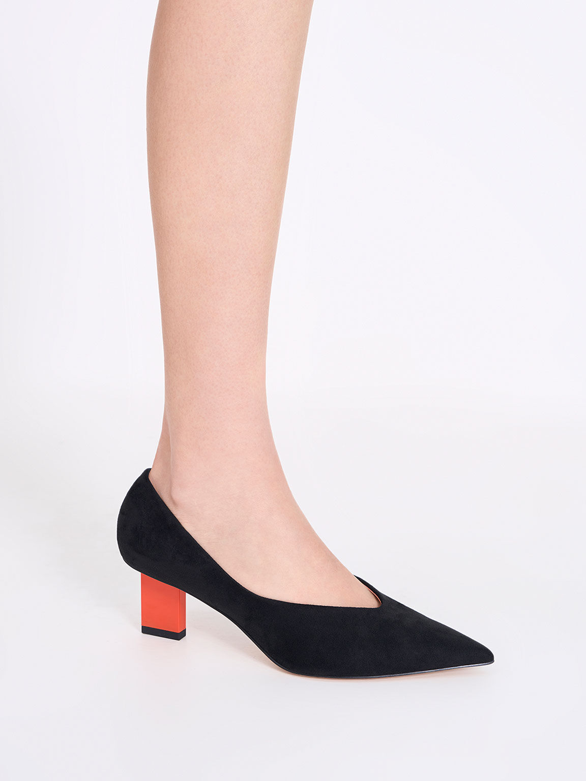 Textured Metallic Blade Heel Pumps, Black Textured, hi-res