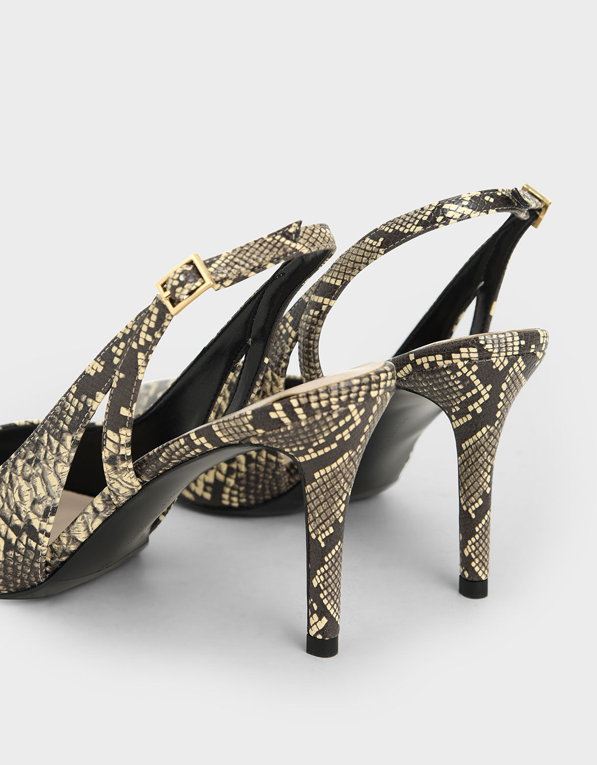 snake slingback