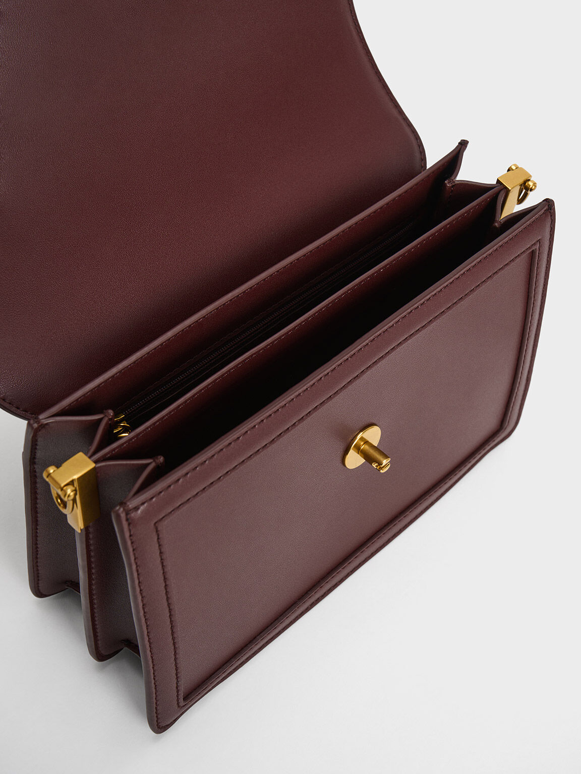 Joelle Envelope Shoulder Bag, Dark Chocolate, hi-res