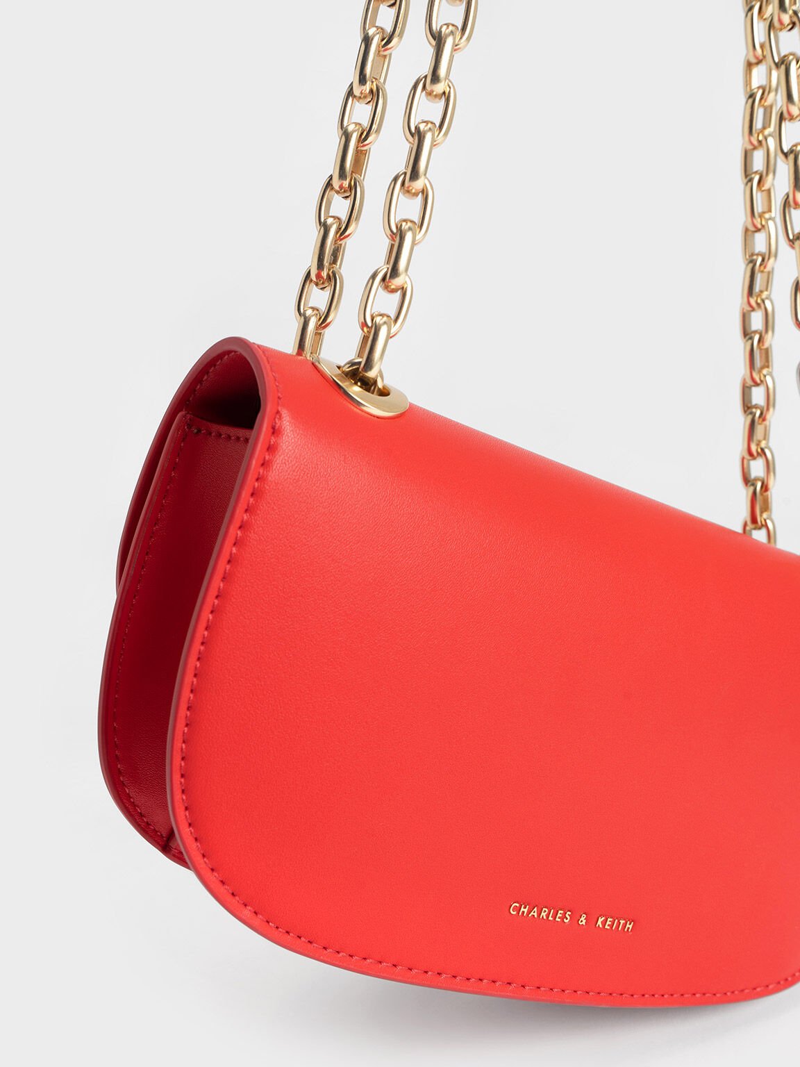 Kiss Lip Motif Bag, Red, hi-res