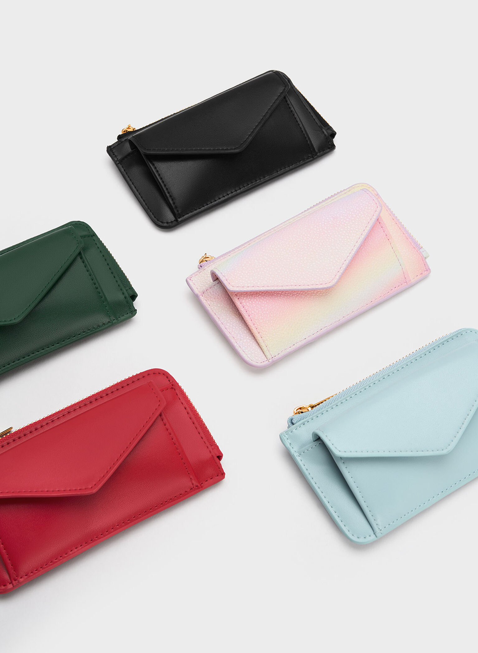 Eudora Envelope Card Holder, Black, hi-res