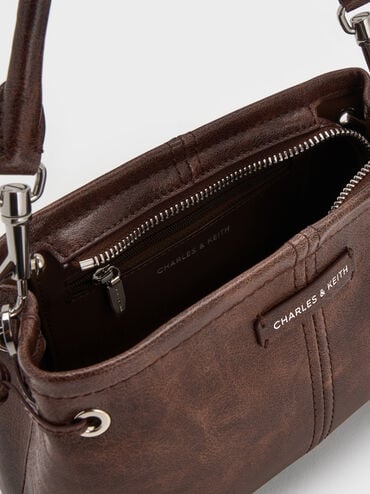 Noane Top Handle Bag, Distressed Coffee, hi-res