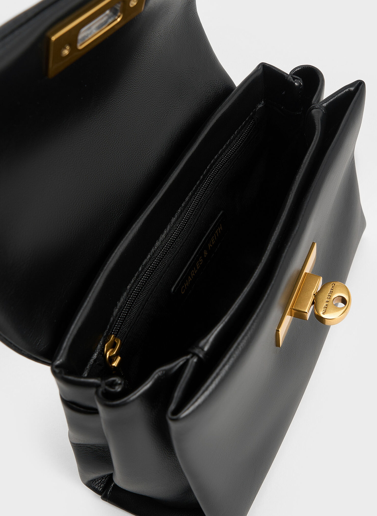 Mini Kerry Chain-Handle Crossbody Bag, Black, hi-res