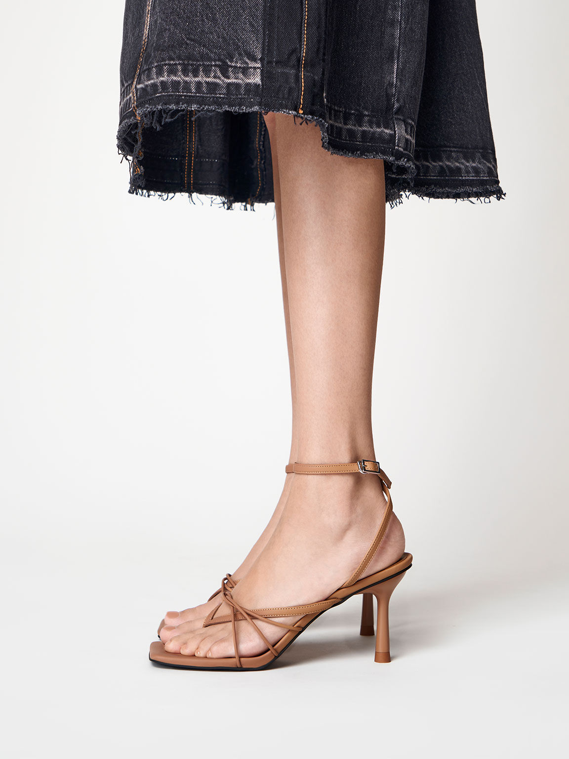 Ankle Strap Thong Sandals, Sand, hi-res