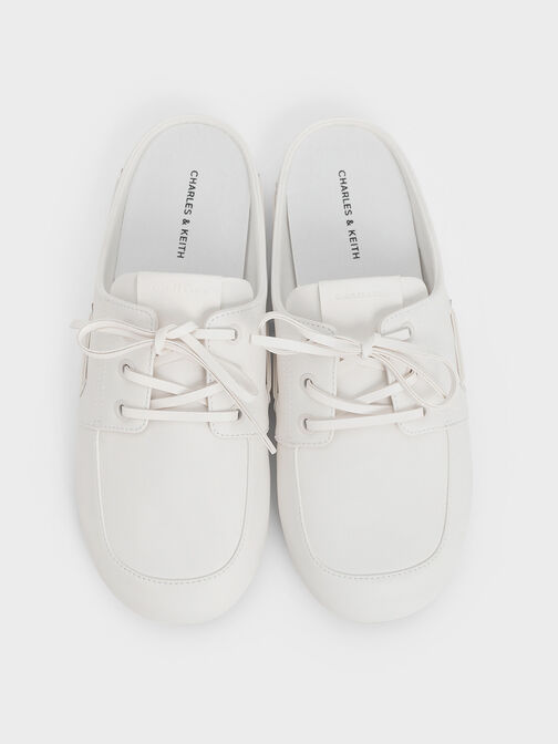 Slip-On Boat Shoes, White, hi-res