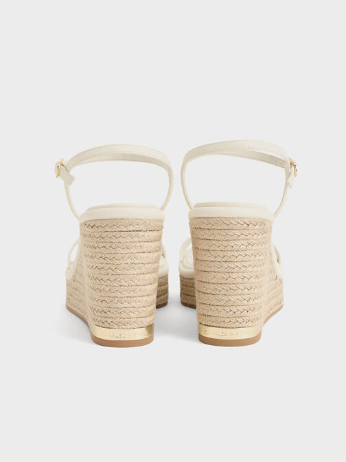 Espadrille Wedges, Cream, hi-res