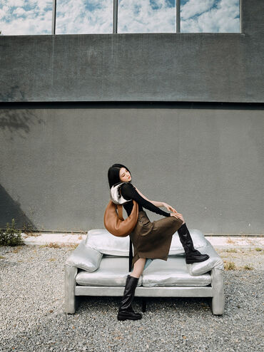 Jett Knee-High Boots, Black, hi-res