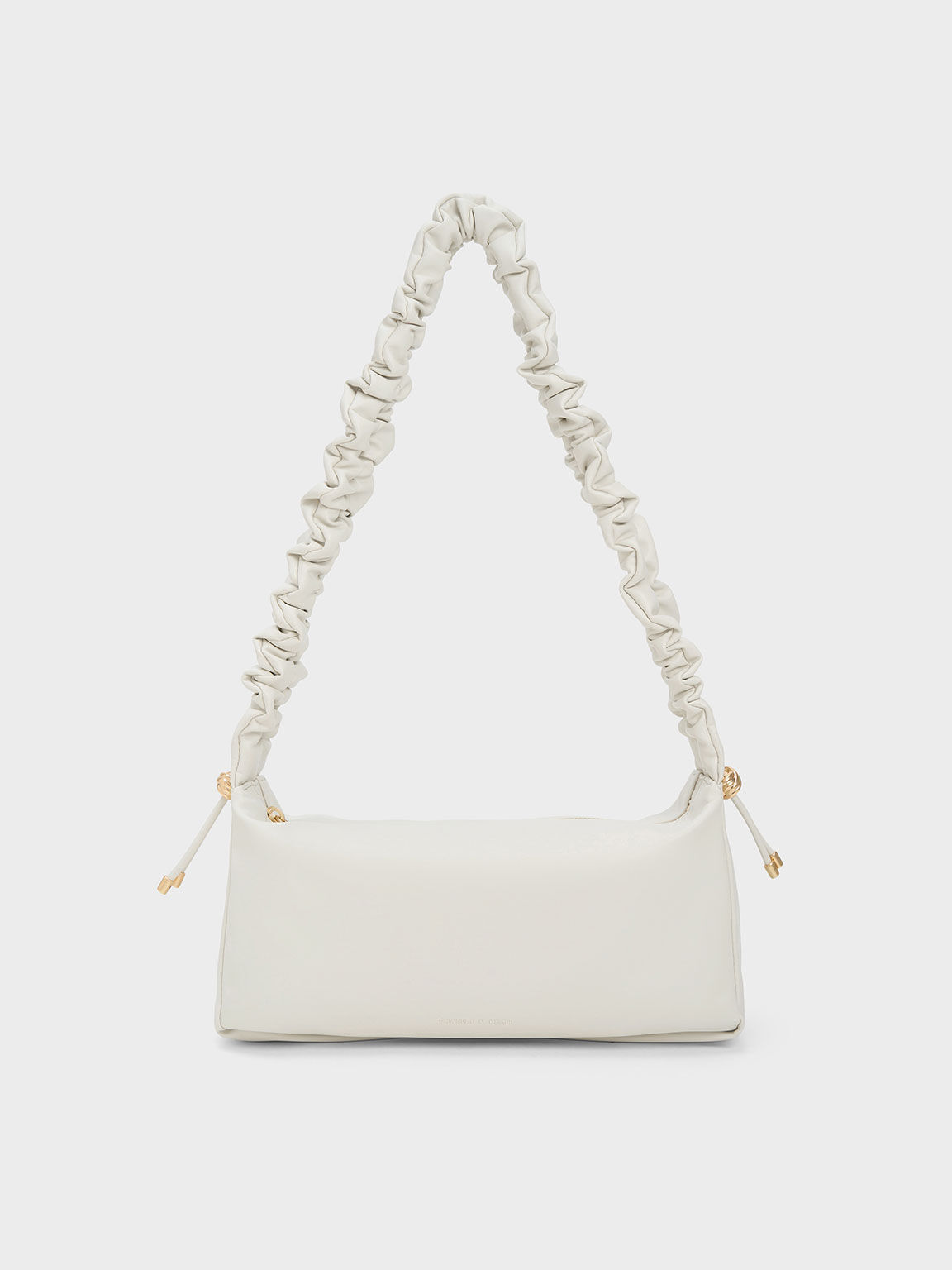 Cosette Ruched Handle Bag White