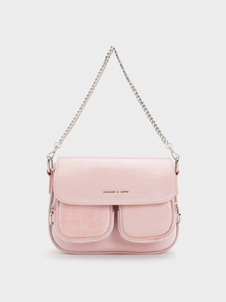 charles and keith pink bag