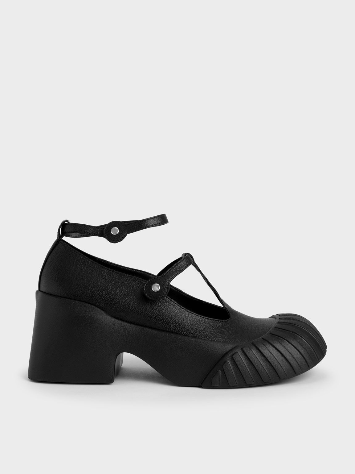 Adrian Chunky Sole Mary Janes, Black, hi-res