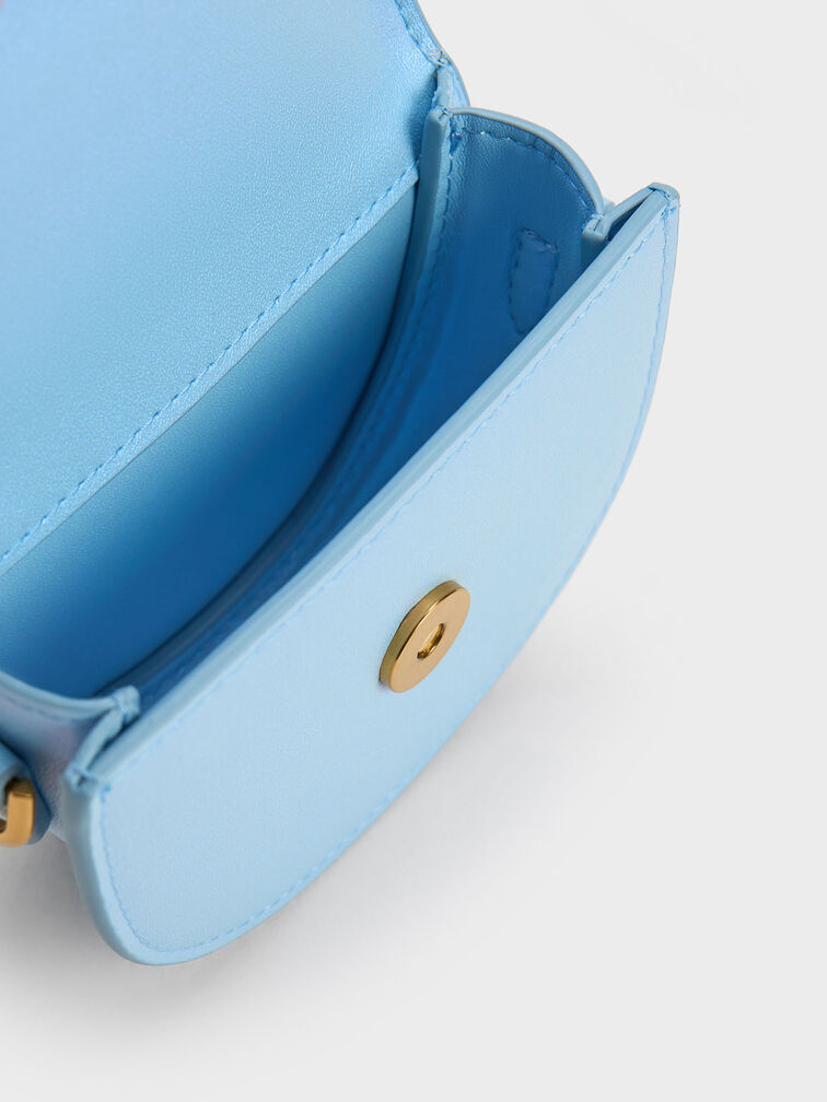 Micro Gabine Saddle Bag, Light Blue, hi-res