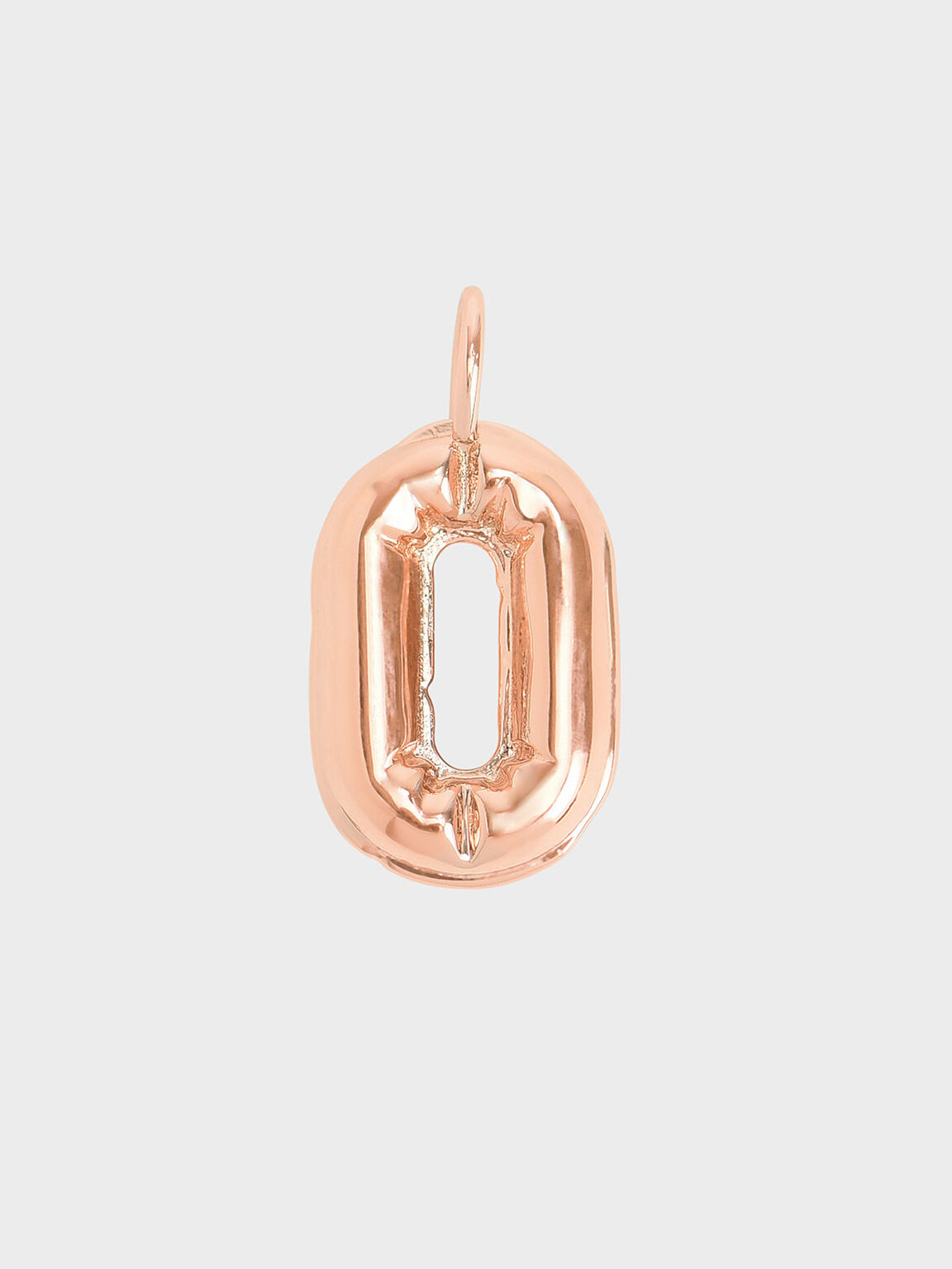 Alphabet 'O' Charm, Rose Gold, hi-res