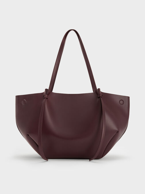 XL Calla Tote Bag, Wineberry Red, hi-res