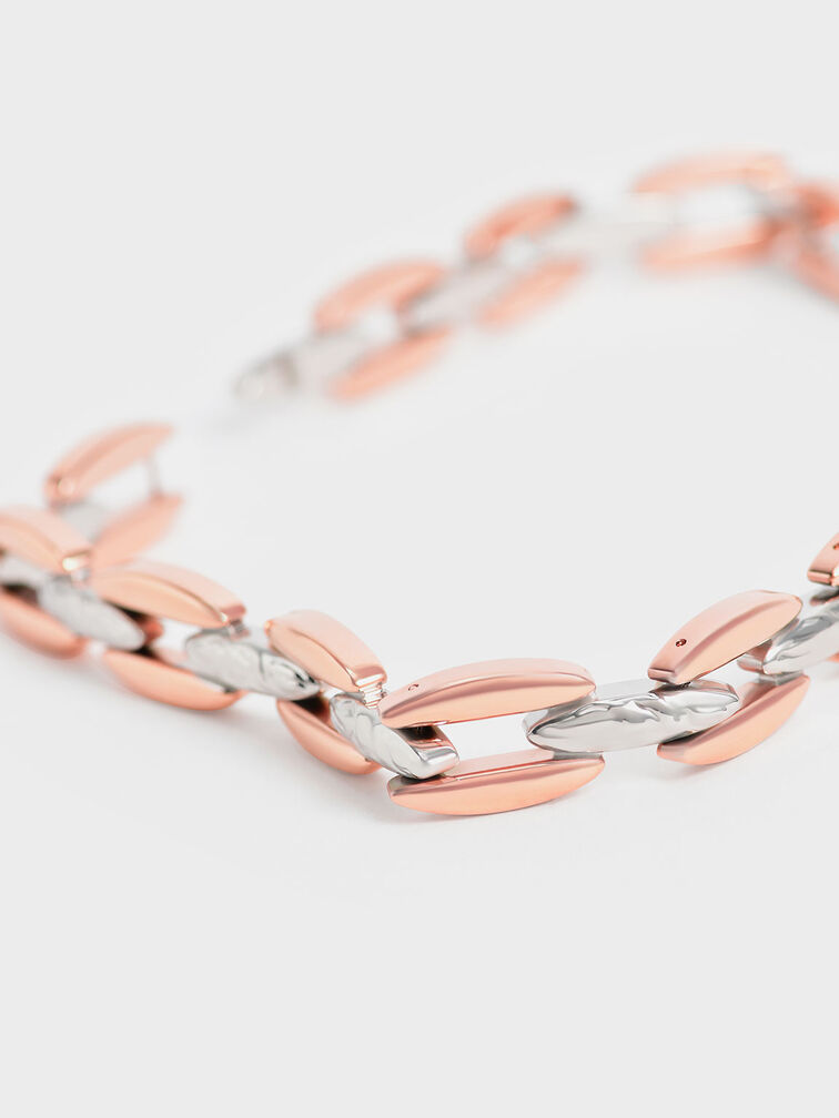Chain-Link Choker Necklace, Multi, hi-res